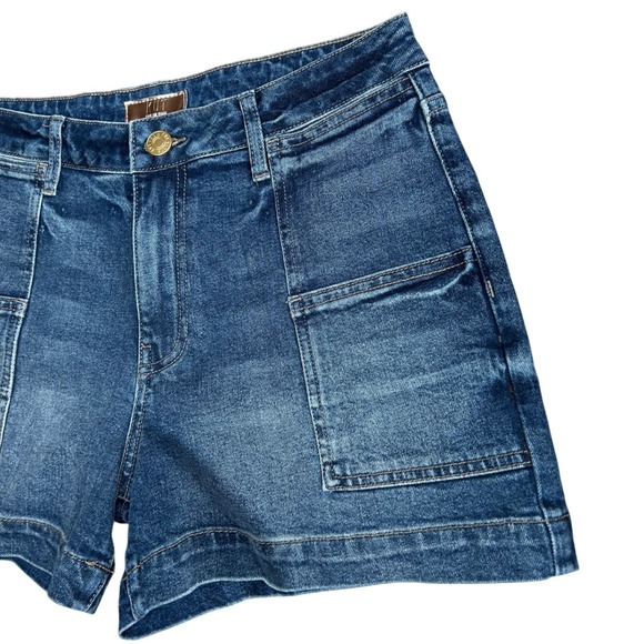 KUT from the Kloth Women's Jane High Rise Shorts W/Pork Chop Pockets Boosted 6 - Picture 6 of 8
